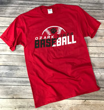 Load image into Gallery viewer, Ozark Baseball Red T-Shirt
