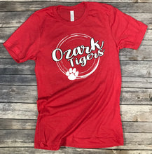 Load image into Gallery viewer, Ozark Tigers Soft Red T-Shirt Short/Long Sleeve
