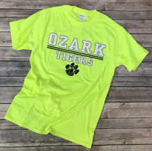 Load image into Gallery viewer, Ozark Tigers Neon Yellow T-Shirt
