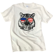 Load image into Gallery viewer, Ozark Patriotic Tiger White T-Shirt Youth/Adult

