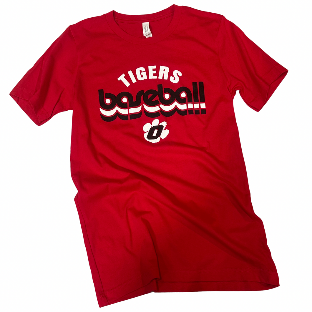 Ozark Baseball Soft Red T-Shirt
