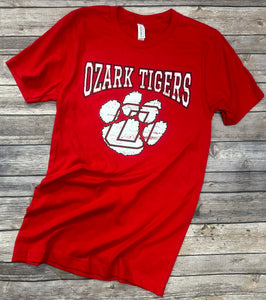 Ozark Tigers Soft Red T-Shirt