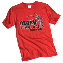 Load image into Gallery viewer, Ozark Lady Tigers Basketball T-Shirt
