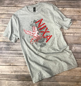 Nixa Eagles Soft Gray T-Shirt