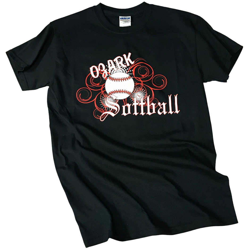 Ozark Softball Black T-Shirt