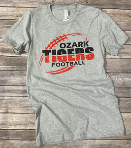 Ozark Football Soft Gray T-Shirt