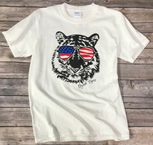 Load image into Gallery viewer, Ozark Patriotic Tiger White T-Shirt Youth/Adult
