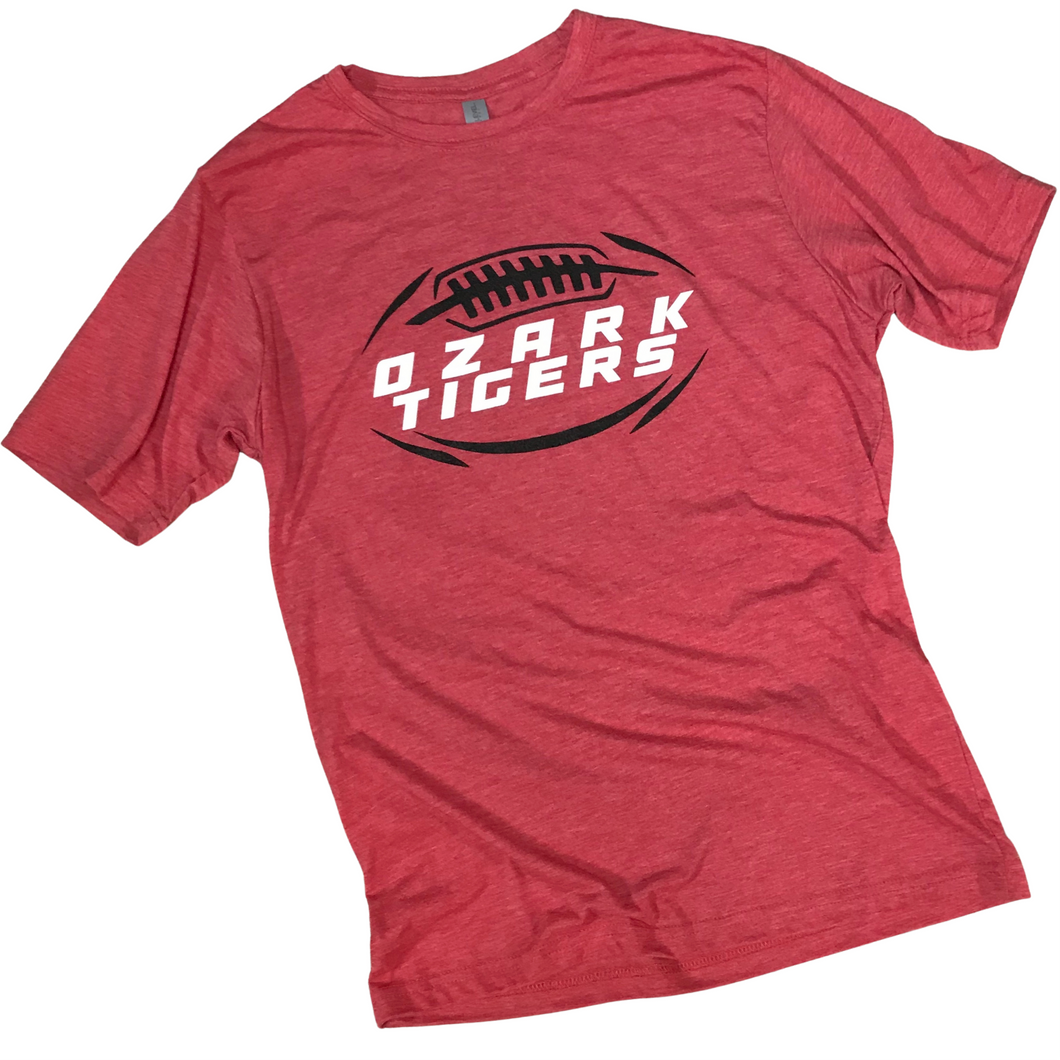 Ozark Football Soft Heather Red T-Shirt