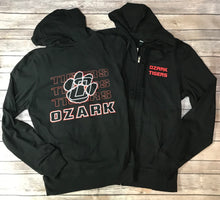Load image into Gallery viewer, Ozark Tigers Lightweight Black Jacket
