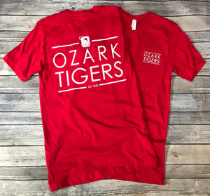 Ozark Tigers Soft Red T-Shirt