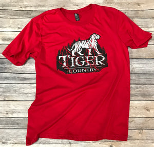 Tiger Country Soft Red T-Shirt