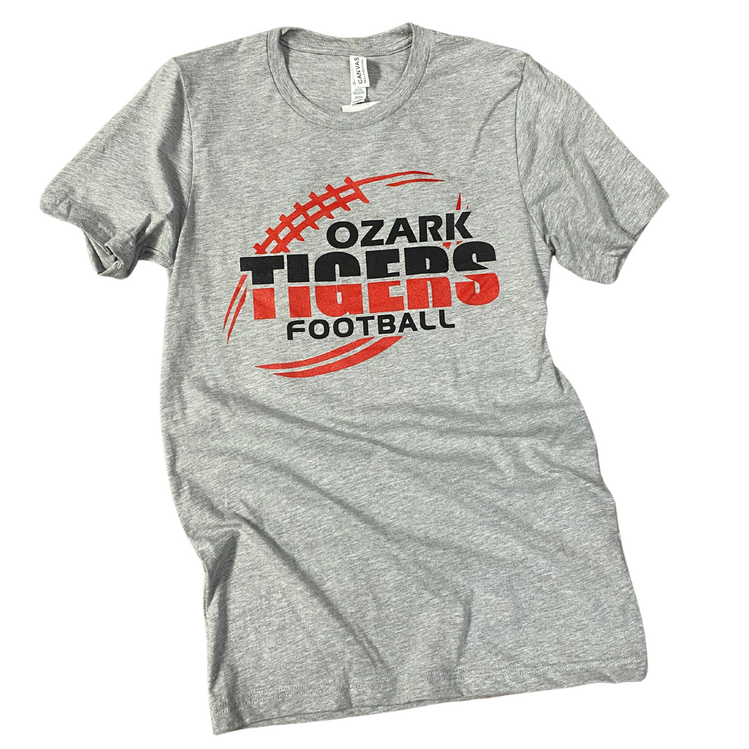Ozark Football Soft Gray T-Shirt