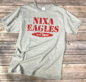 Nixa Eagles Gray T-Shirt