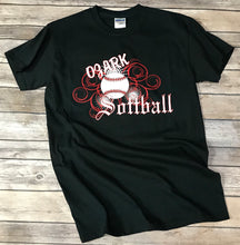 Load image into Gallery viewer, Ozark Softball Black T-Shirt
