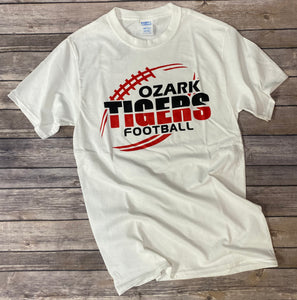 Ozark Tigers Football White T-Shirt