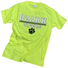 Load image into Gallery viewer, Ozark Tigers Neon Yellow T-Shirt
