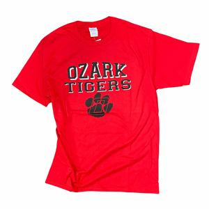 Ozark Tigers Red Short Sleeve Tee